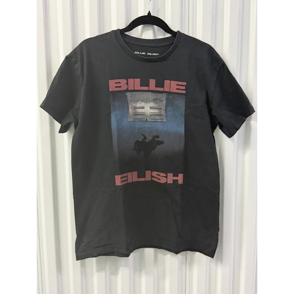 Billie Eilish T-Shirt Unisex Large Black Excellent Underwater Graphic Tee 2024